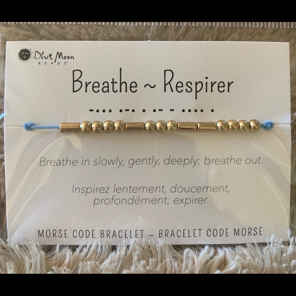 Morse Code cord bracelet